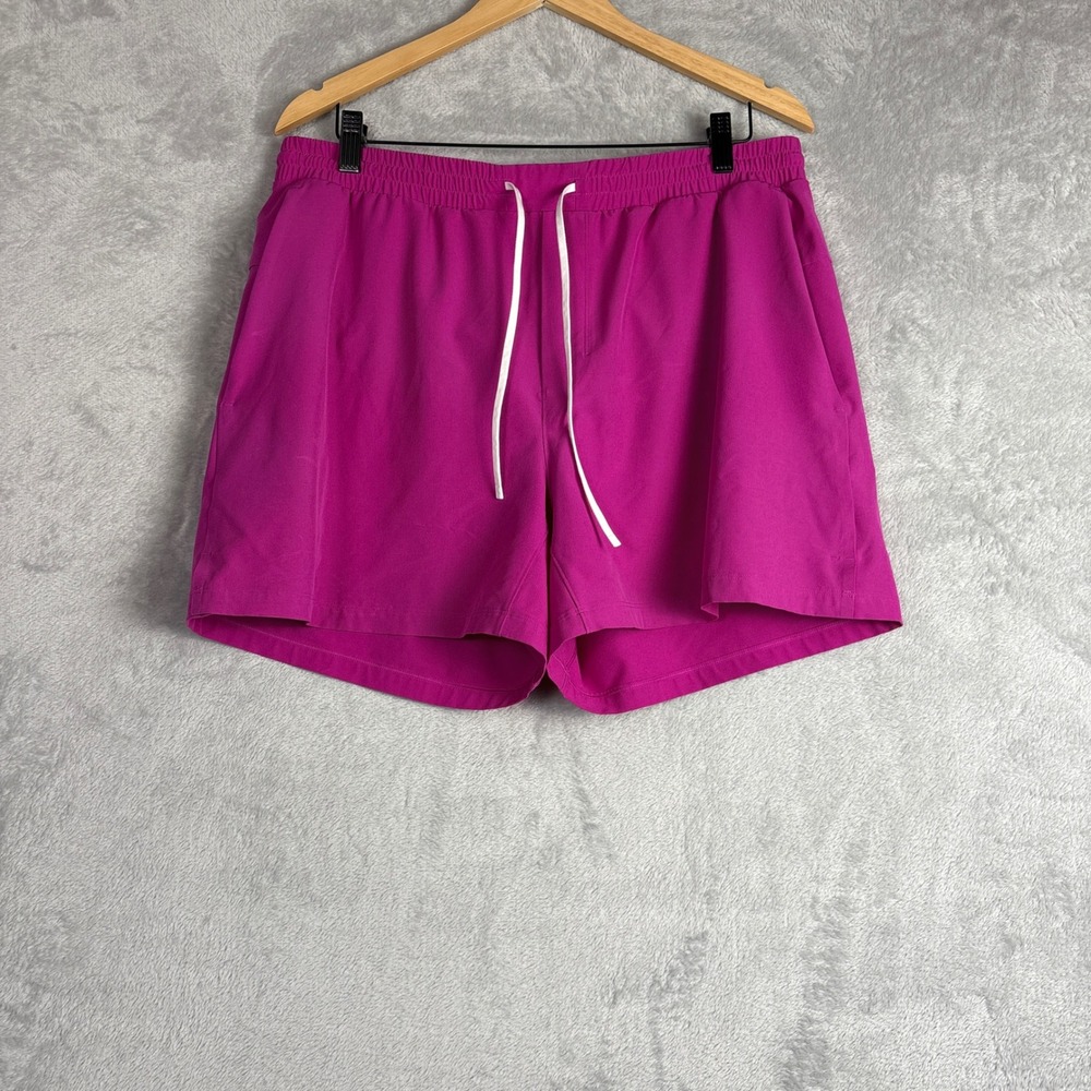 Lululemon Pool Short Lined Mens XL Pink 5 Inch Inseam LM7AWXS Summer Beach